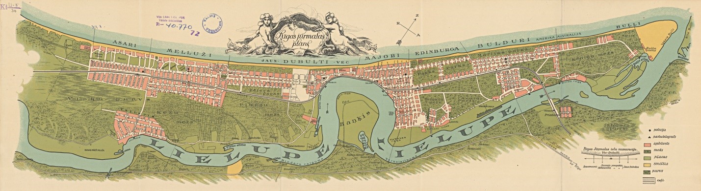 map of Jurmala